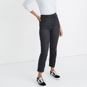 Madewell black petite curvy perfect vintage jeans in summer wash